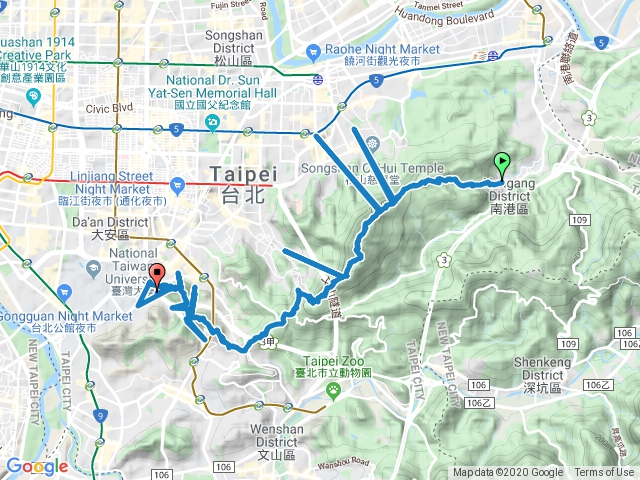 臺北大縱走：尋寶任務臺北大縱走第六段：中華科技大學至捷運麟光站202001091347