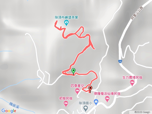 隙頂山步道