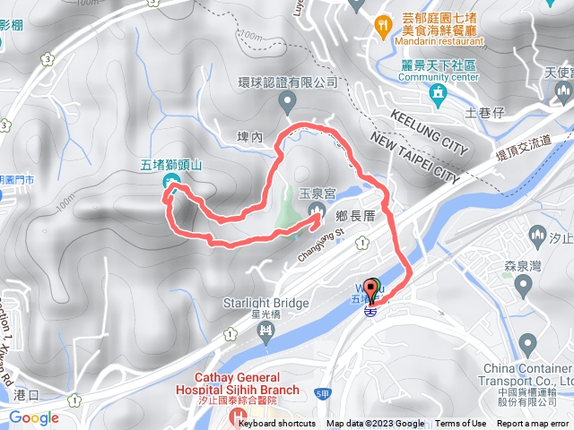 五堵獅頭山玉泉宮來回走