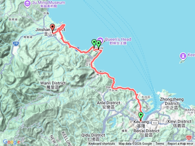 基隆金山徒步預覽圖