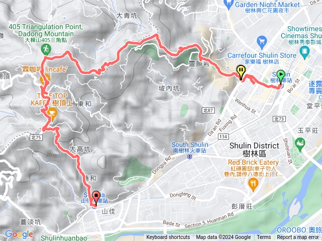 2024/6/1樹林車站～大同山～青龍嶺～大棟山～山佳車站