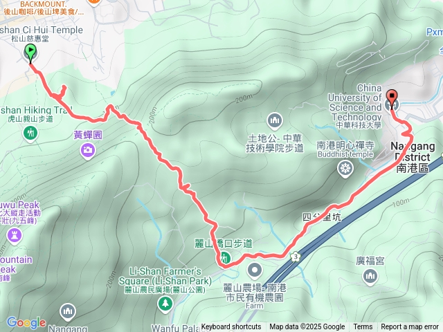 中坡山-麗山峰-中華科技大學