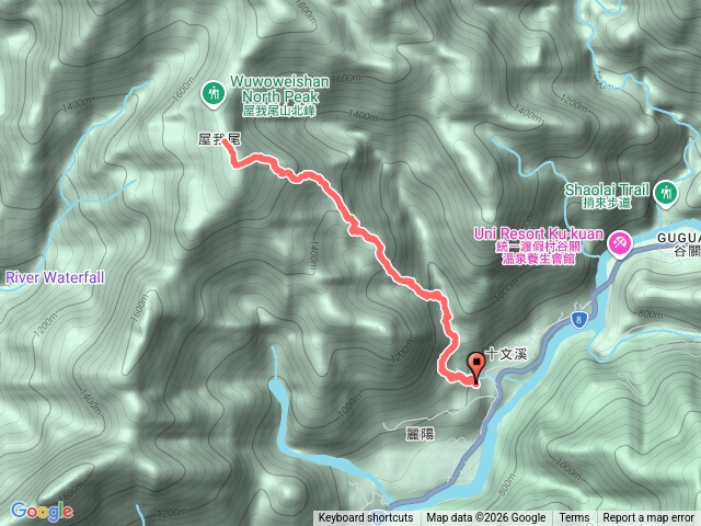 屋我尾山麗陽線預覽圖