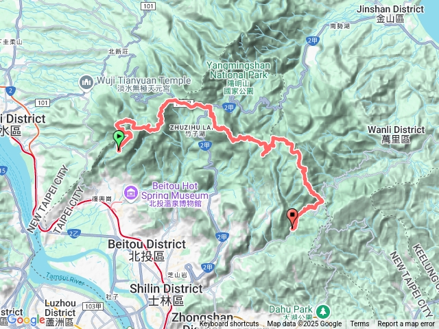 陽明山東西大縱走清天宮至聖人橋