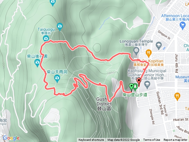 壽山步道經雅座、盤榕