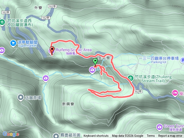 環繞：嘉義梅山外寮→→坎腳→新興寮→生毛樹→外寮