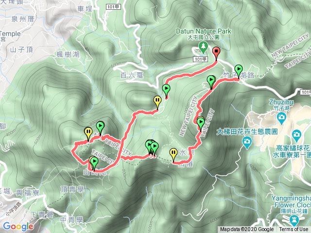 20201227陽明山西縱走五連峰
