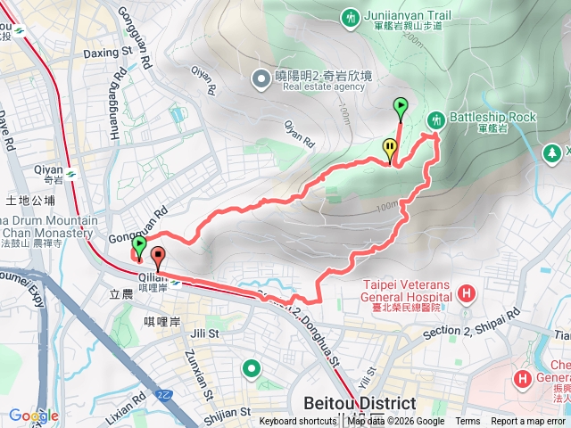 福氣奇岩山、唭哩岸山、軍艦岩