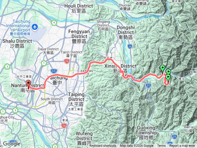 白毛山八字型