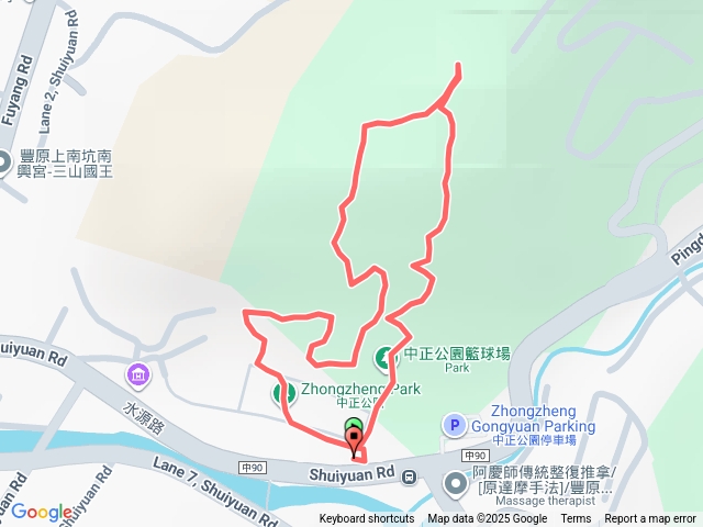 豐原中正公園後山步道