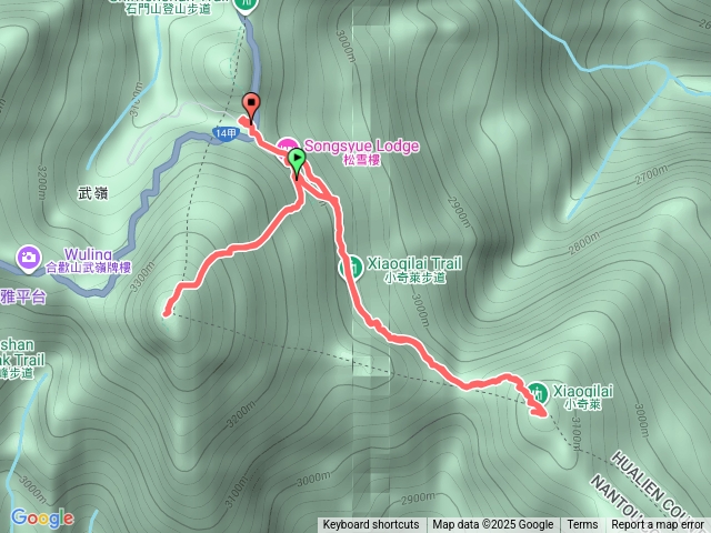 合歡東峰、小奇萊預覽圖