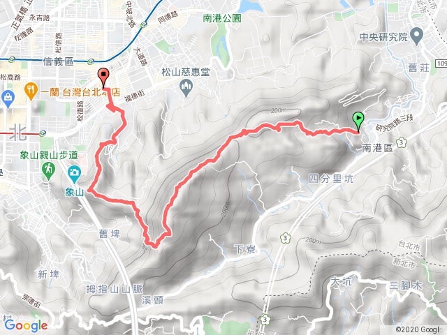 南港山縱走：南港山-九五峰-象山-永春崗