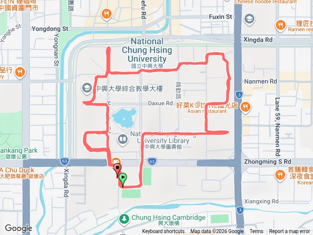 興大慢跑（Yi）繼續轉動直到最後一秒鐘