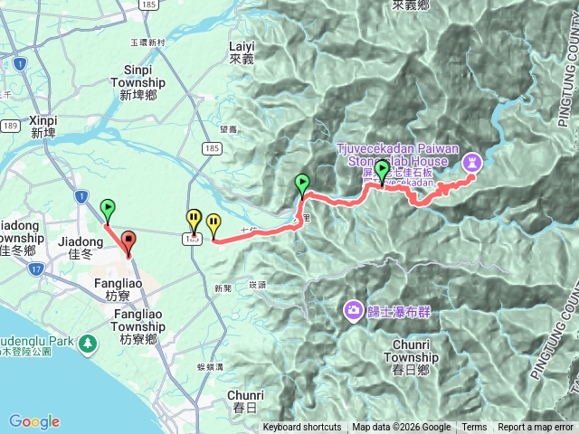 115/2/7-2（老七佳）力力溪伏流水圳（明渠）→老七佳吊橋→老七佳石板屋部落巡禮→原路下山到佳苳「可茵山可可莊園」