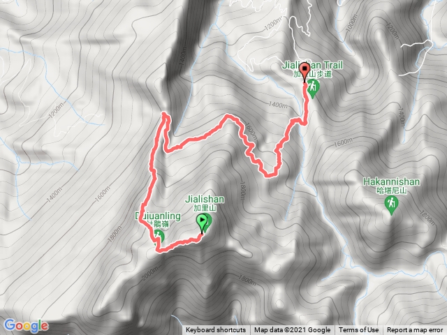 加里山下杜鵑嶺回鹿場登山口