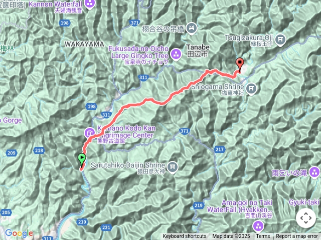 熊野古道中邊路D2，清姬-近露王子