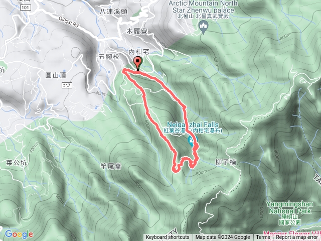 20240720內柑宅古道接五腳松古道O型路線預覽圖