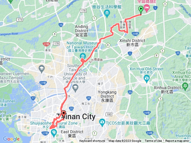 南科火車站—台南火車站徒步