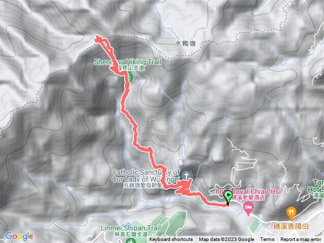 五旗峰停車場-通天橋-聖母登山步道