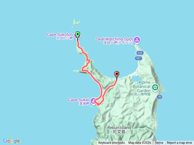 禮文島須古頓岬-澄海岬