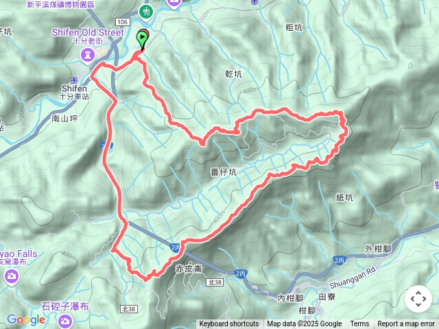 2024-05-12 平溪十分車站～番子坑步道～平湖西線步道～內平林山～平湖東線～大坑山～石硿子步道O繞