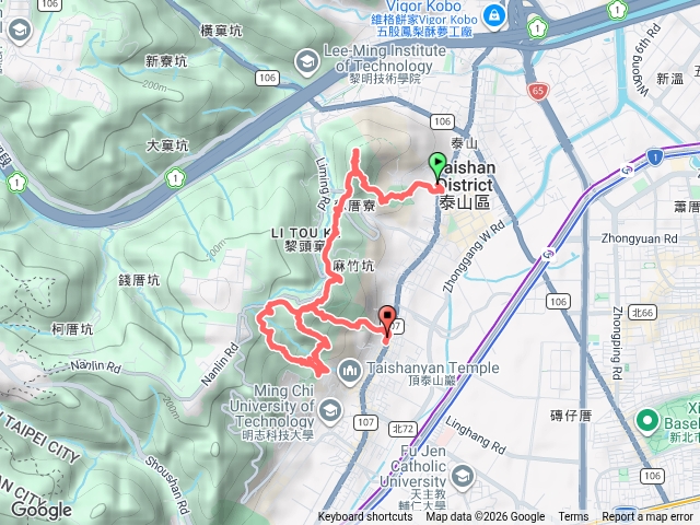 辭修公園，尖凍山，瓊仔湖山，義學坑步道，明志書院預覽圖