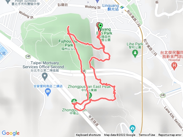富陽公園中埔山福州山環狀步道