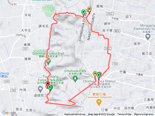 田中森林步道大O型走