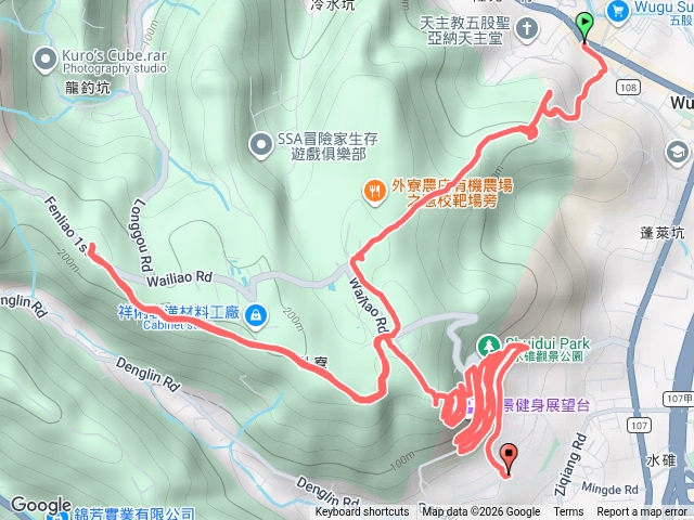 五股龍鳳巖步道～龍鳳巖山～外寮（崙）嶺山～水碓山～水碓觀景公園。（新北五股）預覽圖