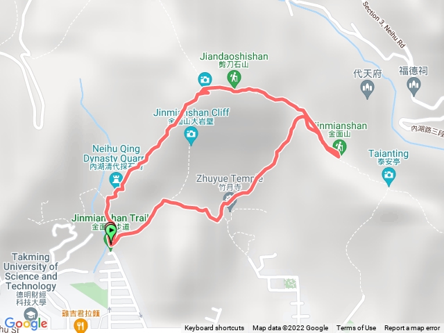 2022年 2月8號金面山登山步道