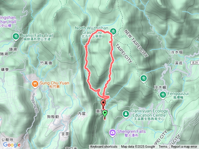 荷蘭古道-北五指山-內雙溪古道預覽圖