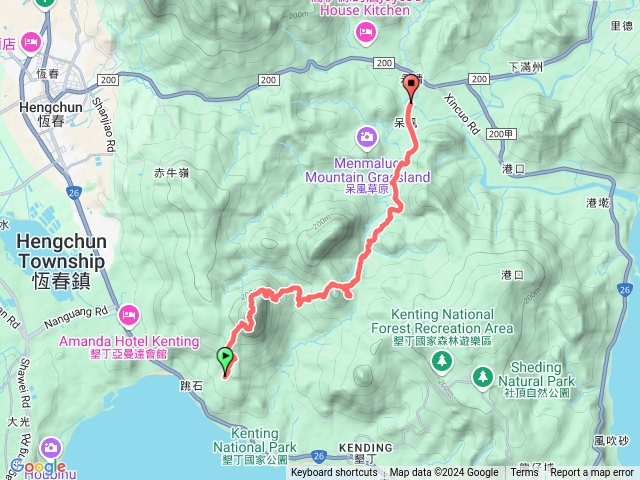 大山母山縱走滿州永靖村預覽圖