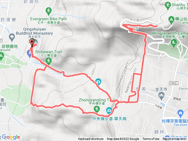 清水岩之中央嶺/橫山/十八彎古道