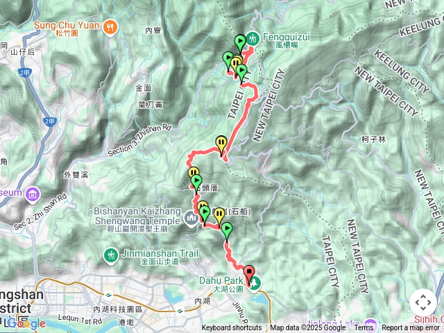 【任務一】2025臺北大縱走臺北大縱走第四段：風櫃口至中華科技大學202506121650預覽圖