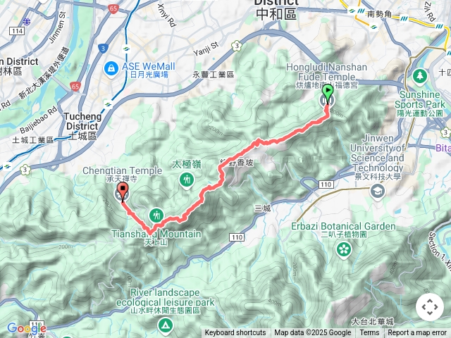 新北烘爐地土地公縱走天上山