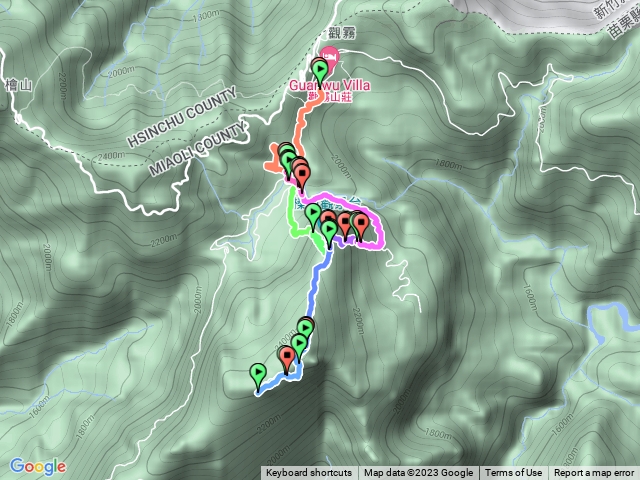 觀霧榛山～榛山北峰～榛山步道