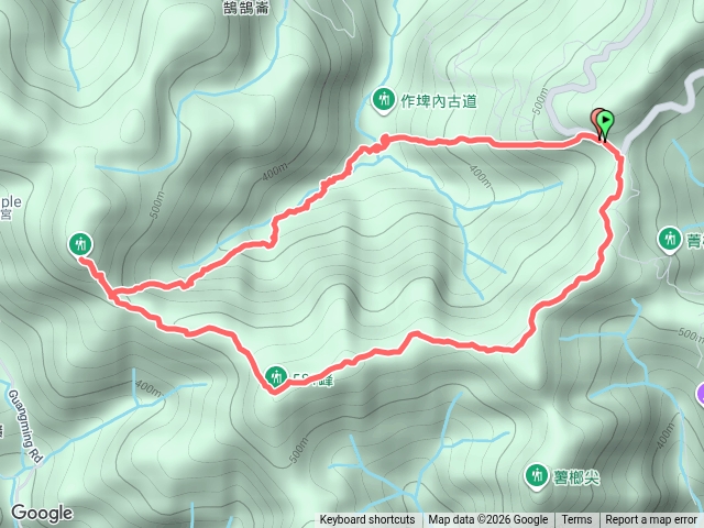 20260725六六登山隊汐止盤石嶺581峰作埤內古道O形