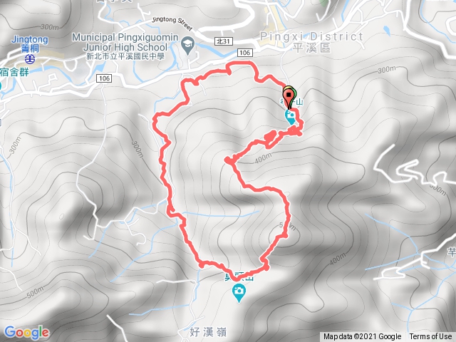 孝子山.慈母峰.普陀山.中央尖環狀步道.