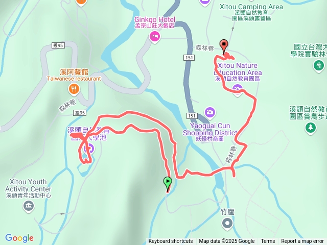 溪頭大學池步道