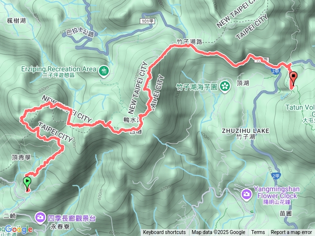 陽明山大縱走西段預覽圖