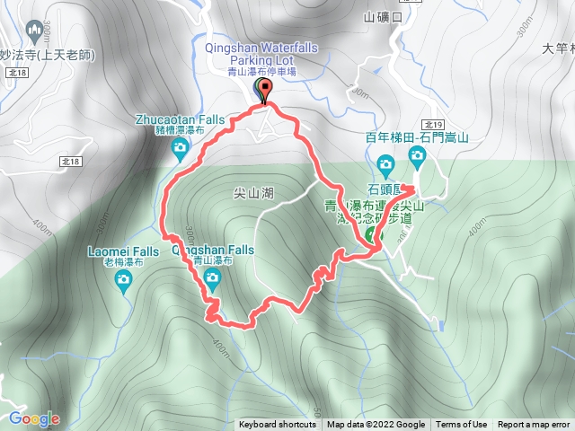 青山瀑布O一圈