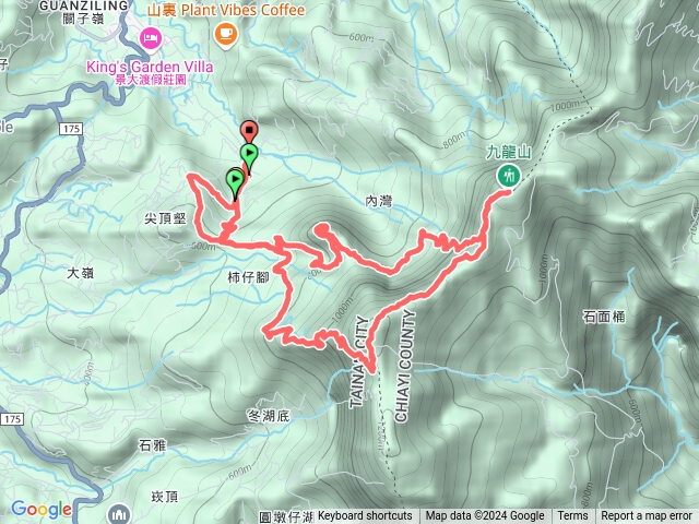 關子嶺雞籠山、九龍山、大凍山O型縱走預覽圖