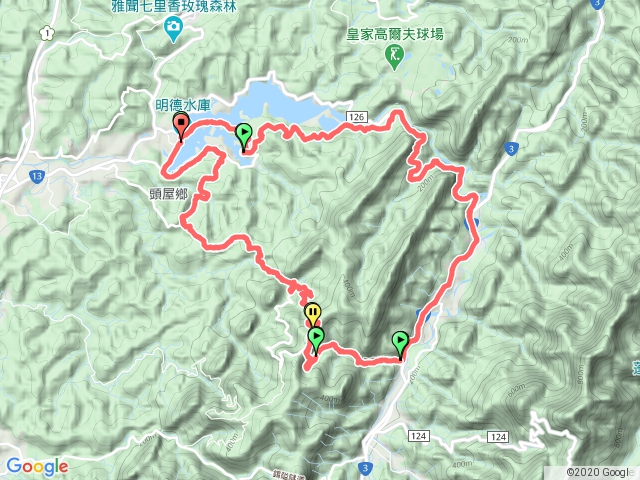 明德水庫Ｏ型獅潭