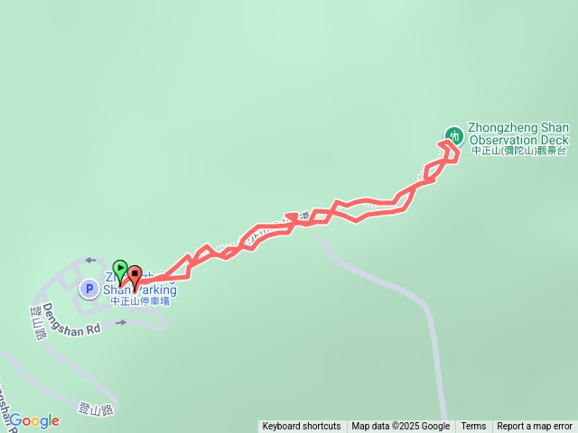 中正山最近登山口來回