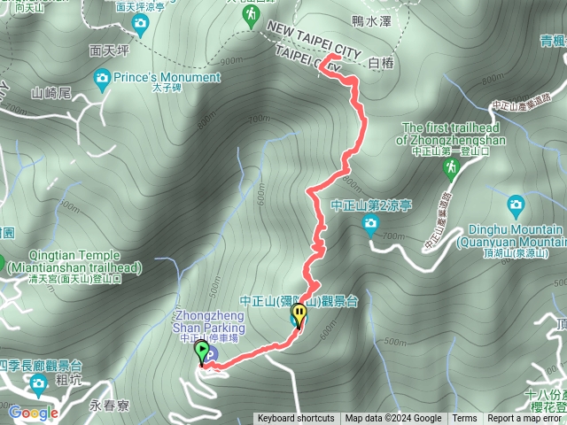 中正山，小屯山，大屯南峰