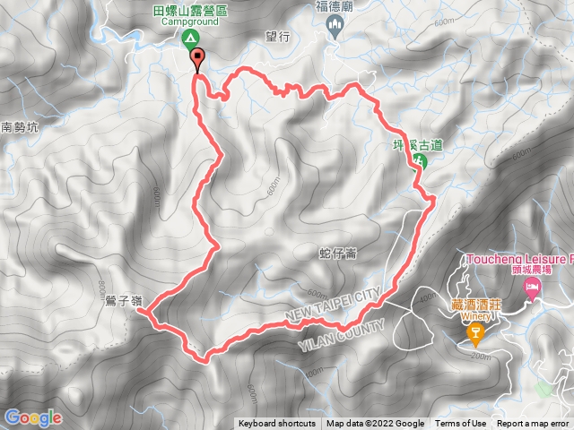 彎潭-打鐵寮山-鶯子嶺山-太和山-坪溪古道-烏山越嶺-彎潭O型