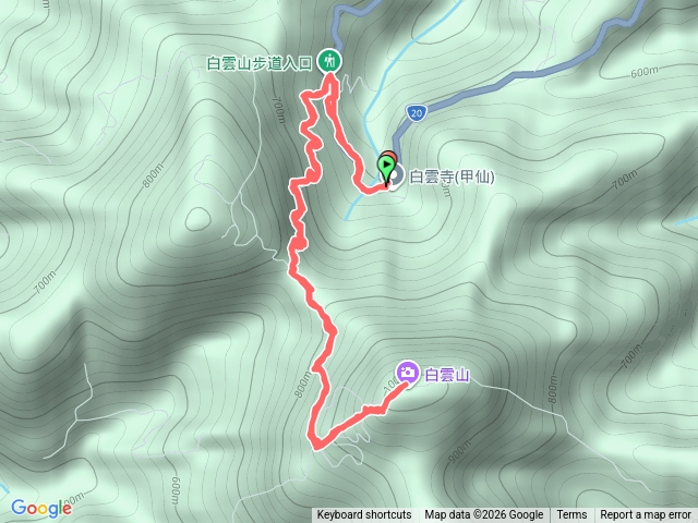 小百岳集起來白雲山步道202603021115預覽圖