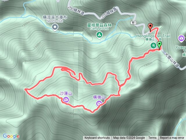橫嶺山&沙蓮山縱走