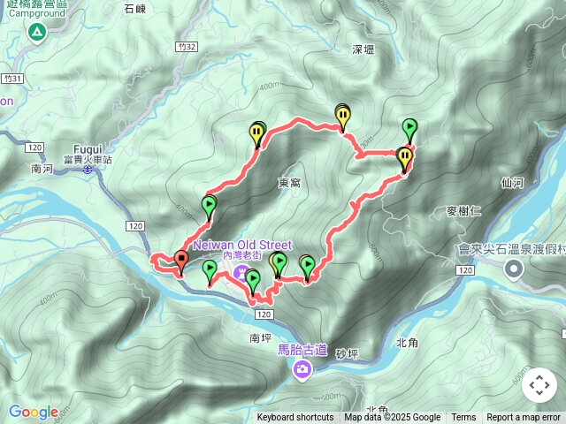 內灣山，麥樹仁山南峰，麥樹仁山，白石湖山O型