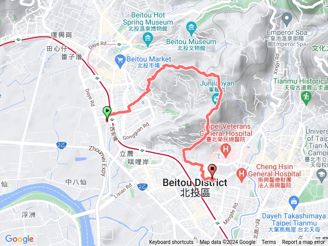 丹鳳山至軍艦岩 (石牌商圈吃冰)